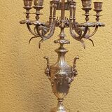 A pair of candle holders