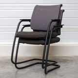 Chair from Sedus in taupe fabric and grey mesh