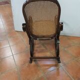 Rocking-chair curved wooden