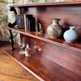 Elégante étagère murale victorienne en acajou. Fin XIXe