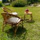Restored garden furniture