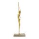 Abstract Image Nude Woman Ballerina Art Deco Style Brass 51cm