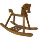 Vintage rocking horse 60s pinewood design minimalist design
