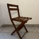 Bureau et chaise pliable enfant vintage