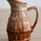 50cl glazed ceramic pitcher with beer barrel decoration