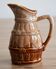 50cl glazed ceramic pitcher with beer barrel decoration