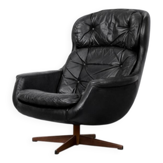 Vintage Mid-Century Scandinavian Modern Swivel Lounge Chair by Selig