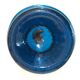 Coupelle à pied verre soufflé bleu