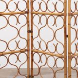 Vintage Rattan room divider or room divider made in Italy 1960