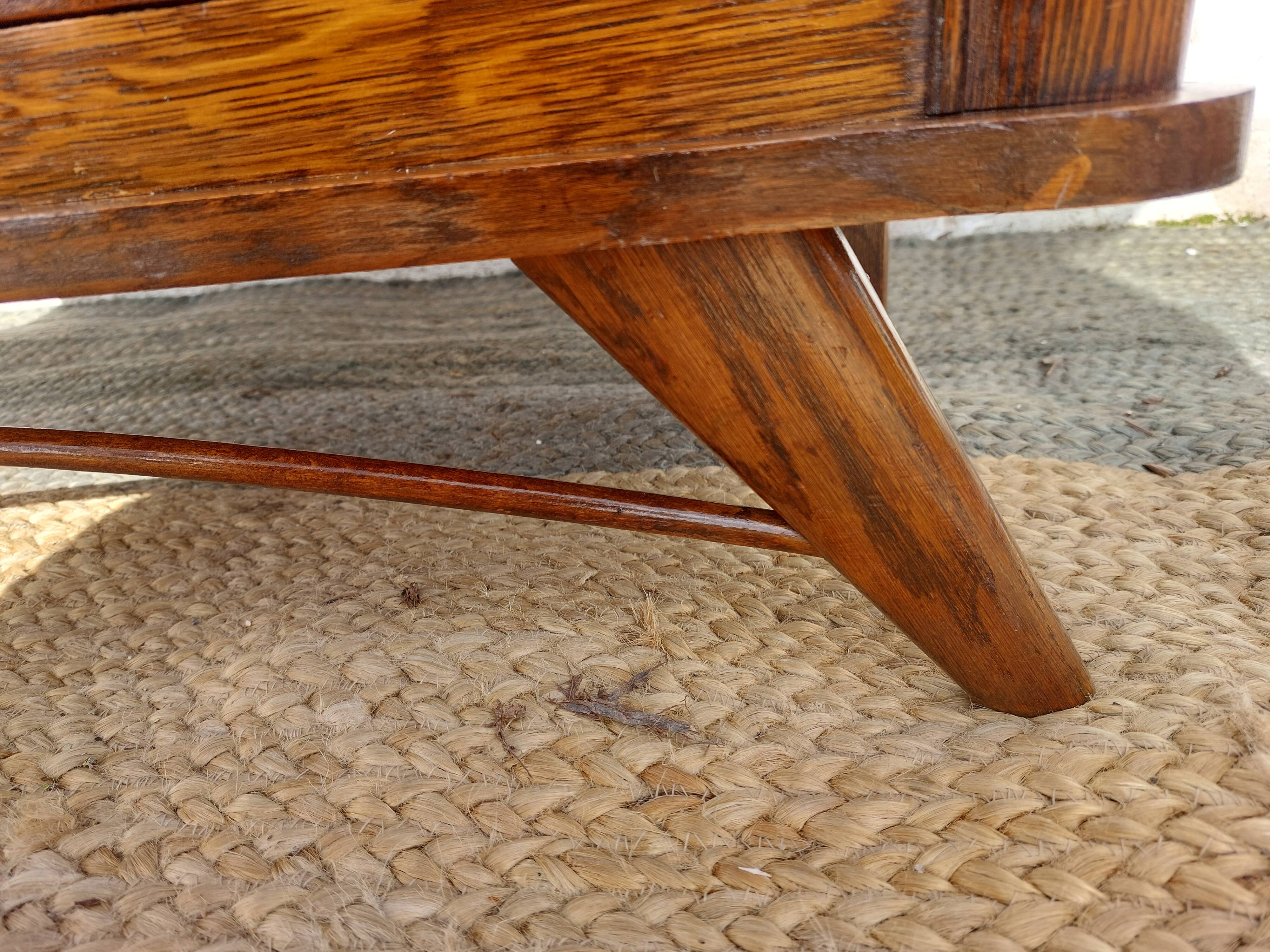vintage commode with tapered legs