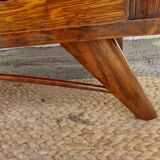 vintage commode with tapered legs