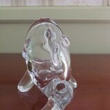 Fish emptier, Crystallin from Vannes le Châtel, Vintage France