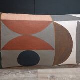Graphic linen cushion 30x50cm