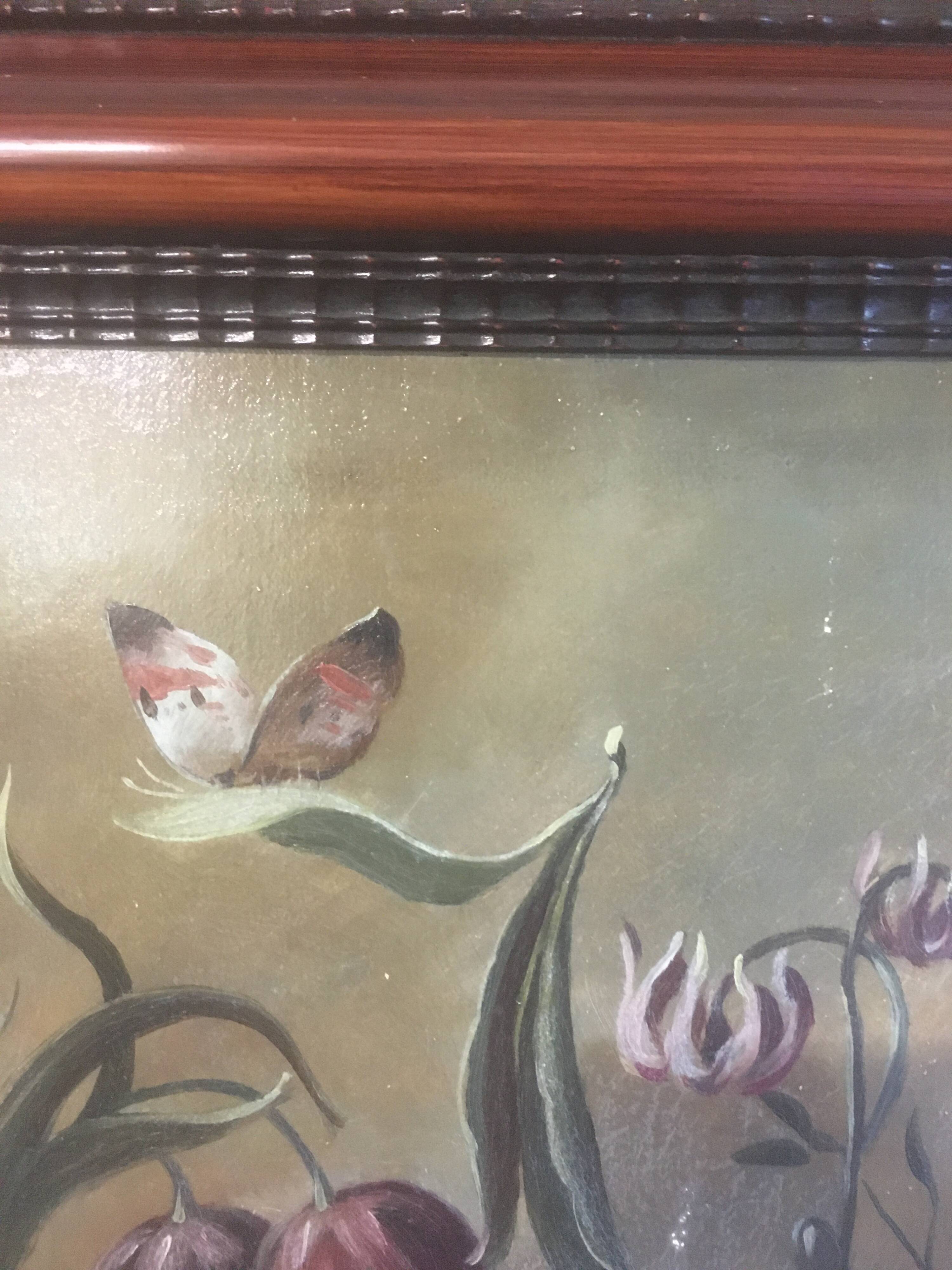 Flower bouquet composition on canvas 91x71.