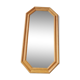 Light oak wooden mirror from the 1980s