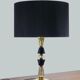 Hollywood Regency lamp foot in vintage crystal