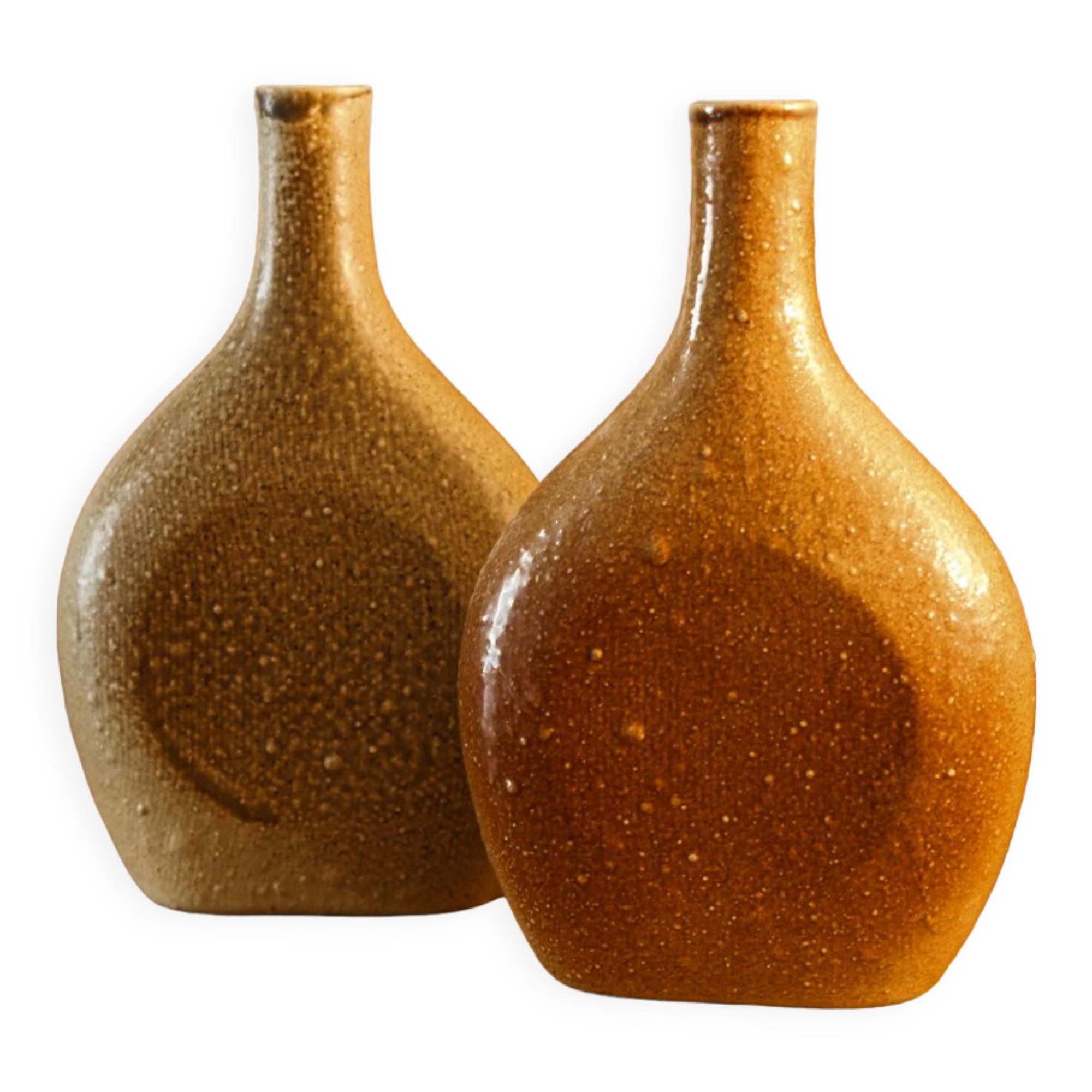 Pair of gourd vases, Marie Galante