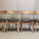 Ensemble de 4 chaises "design scandinave" 1950.