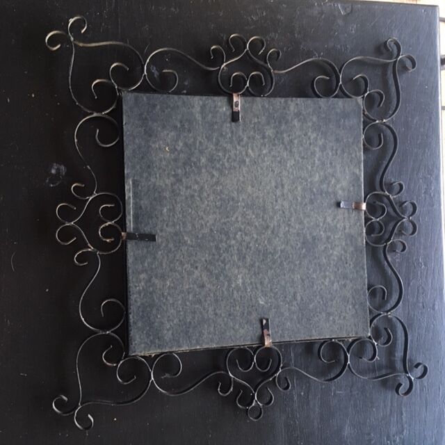 Black square mirror  40x40cm