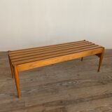 Slatted bench