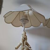 Set of 2 Pierrot acrobats bedside lamps