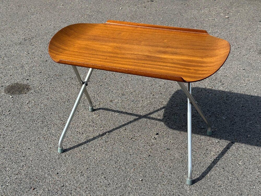 Alminette folding table with teak top, Norway, 1960s
