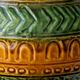 Bitossi Style Table Lamp, Ochre Green Ceramic, Earth Tones, 1960s-1970s