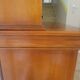 Vintage commode secretary dressing table sliding top 7 drawers cherry wood
