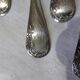 6 vintage silver-plated metal soup spoons, hallmarked 211289