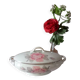 Signed CB France Delicate vegetable with floral motif 'Les Roses '