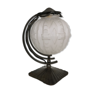 lampe fer forgé art déco