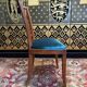 6 cherry wood chairs with openwork backs