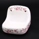 Wall soap holder in Paris porcelain, floral decoration, 60s