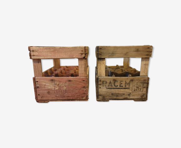 Lot de 2 Caisses en bois (possible à l'unité)