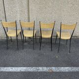 4 chairs Vintage Colette Gueden