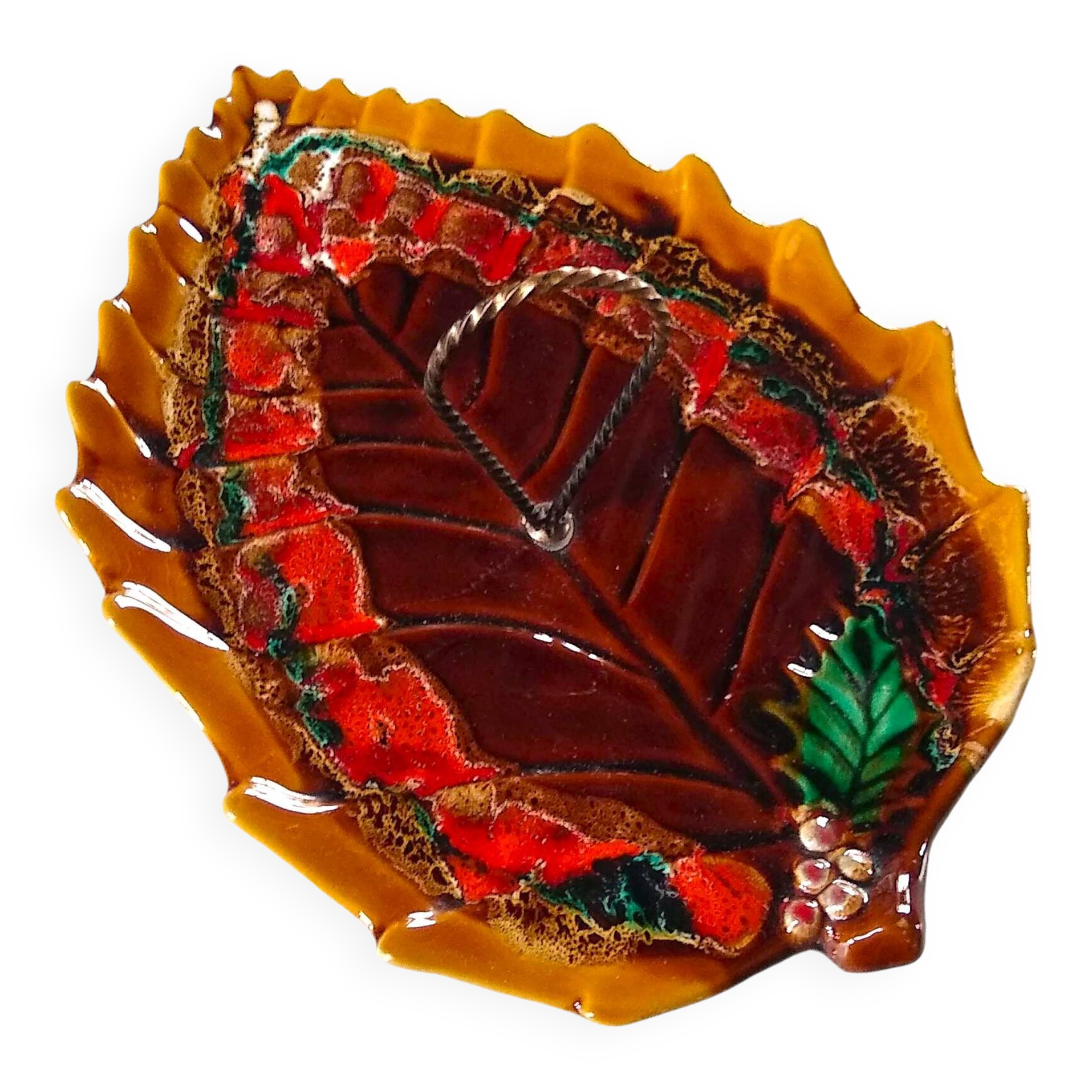 Vallauris Christmas and Party Cheese Platter from the 60s
