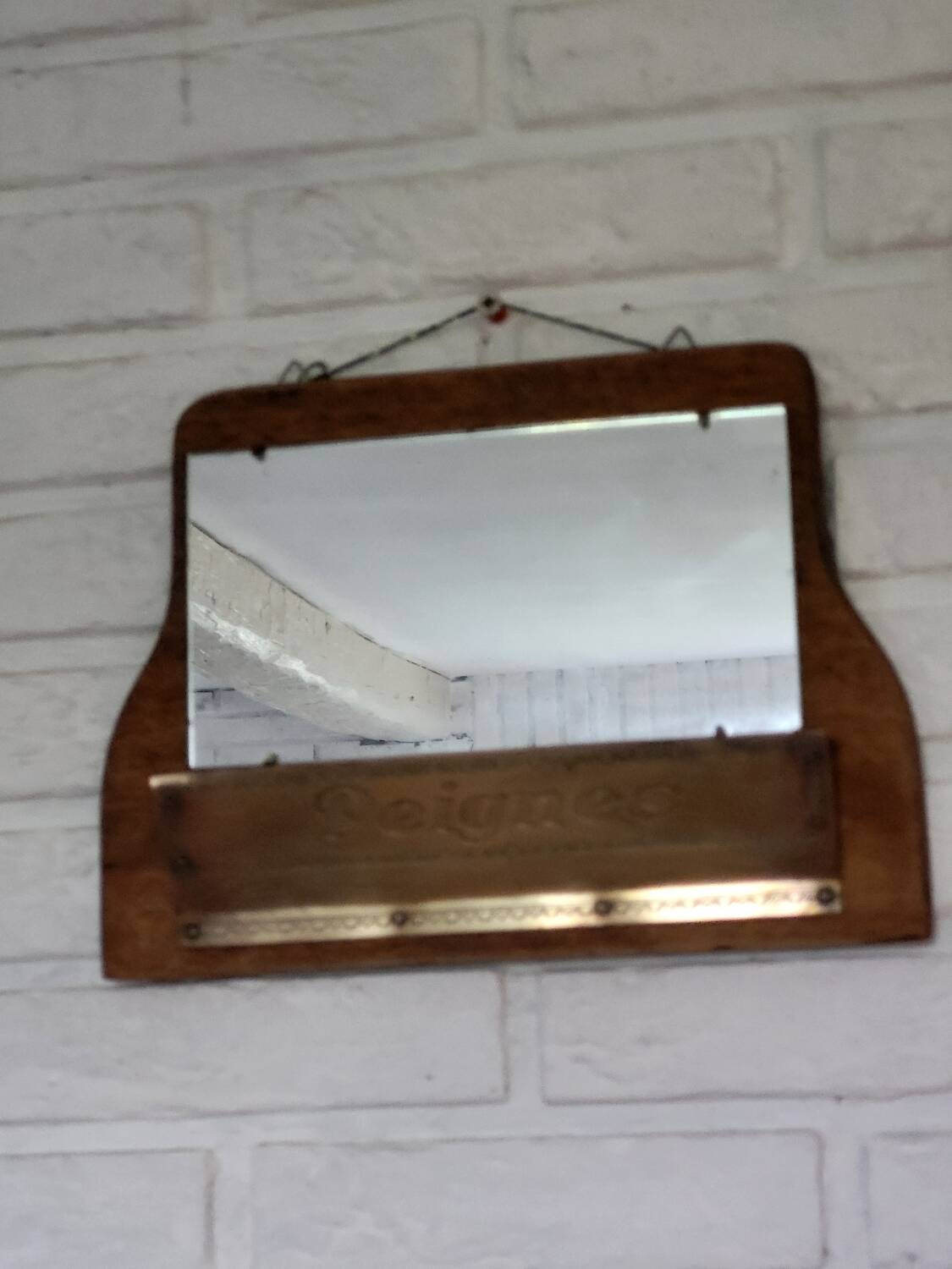 Vintage comb mirror