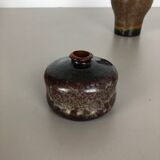 Set of 3 ceramic studio pottery vase by Elmar and Elke Kubicek, Germany, 1970