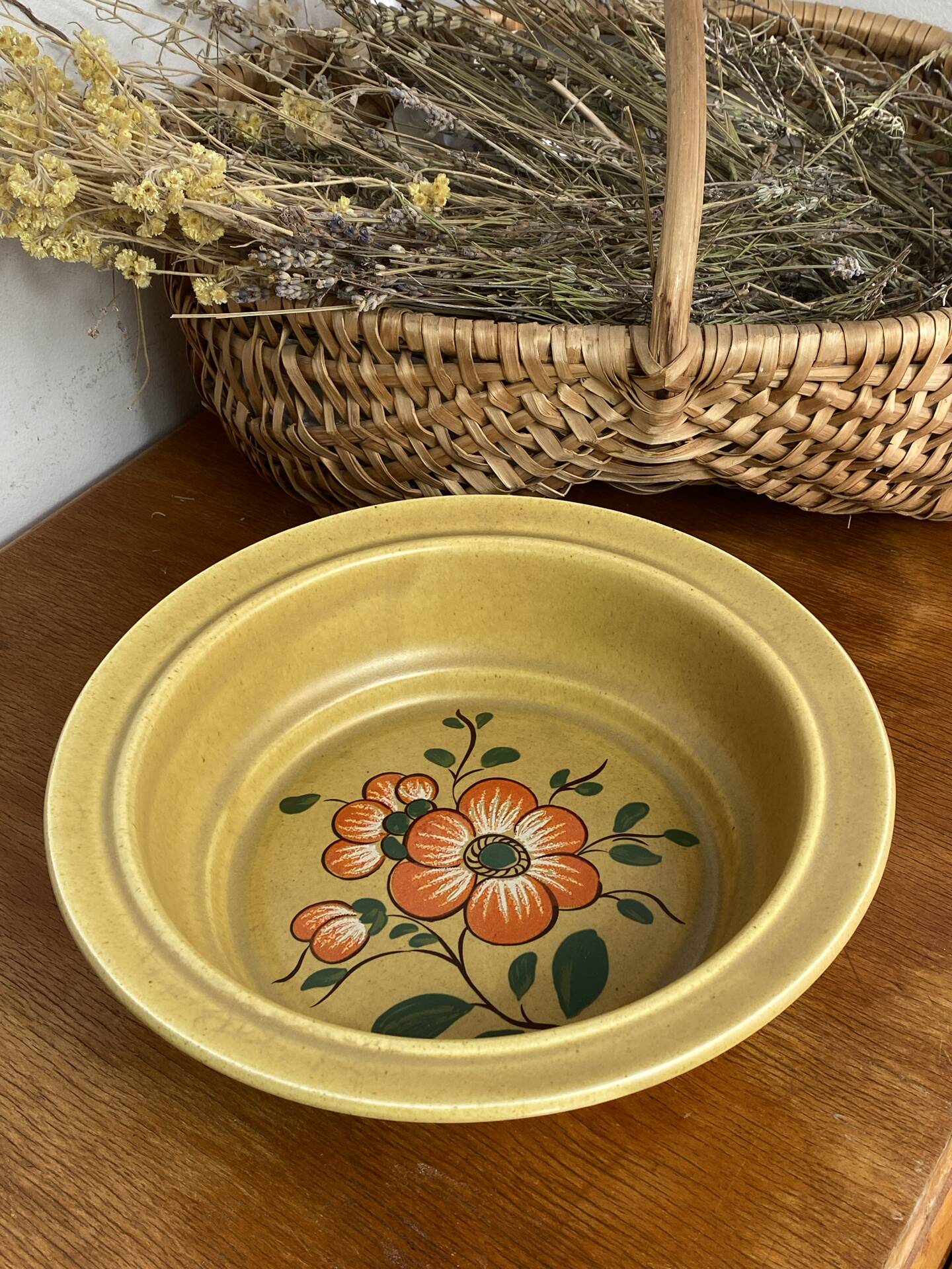 Earthenware salad bowl, Lunéville, 1970