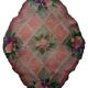 Tapis vintage fait main American Hooked 90cm x 115cm - 1C992