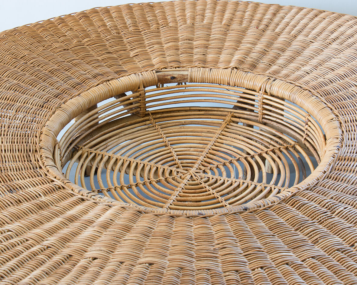 Rattan coffee table 120 cm