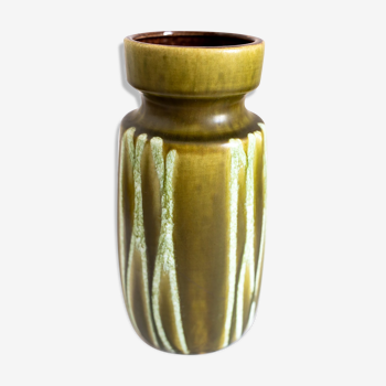 West Germany vintage green ceramic vase from West Germany, 50s