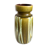 Vase West Germany vintage vert en céramique d’Allemagne de l’Ouest, années 50