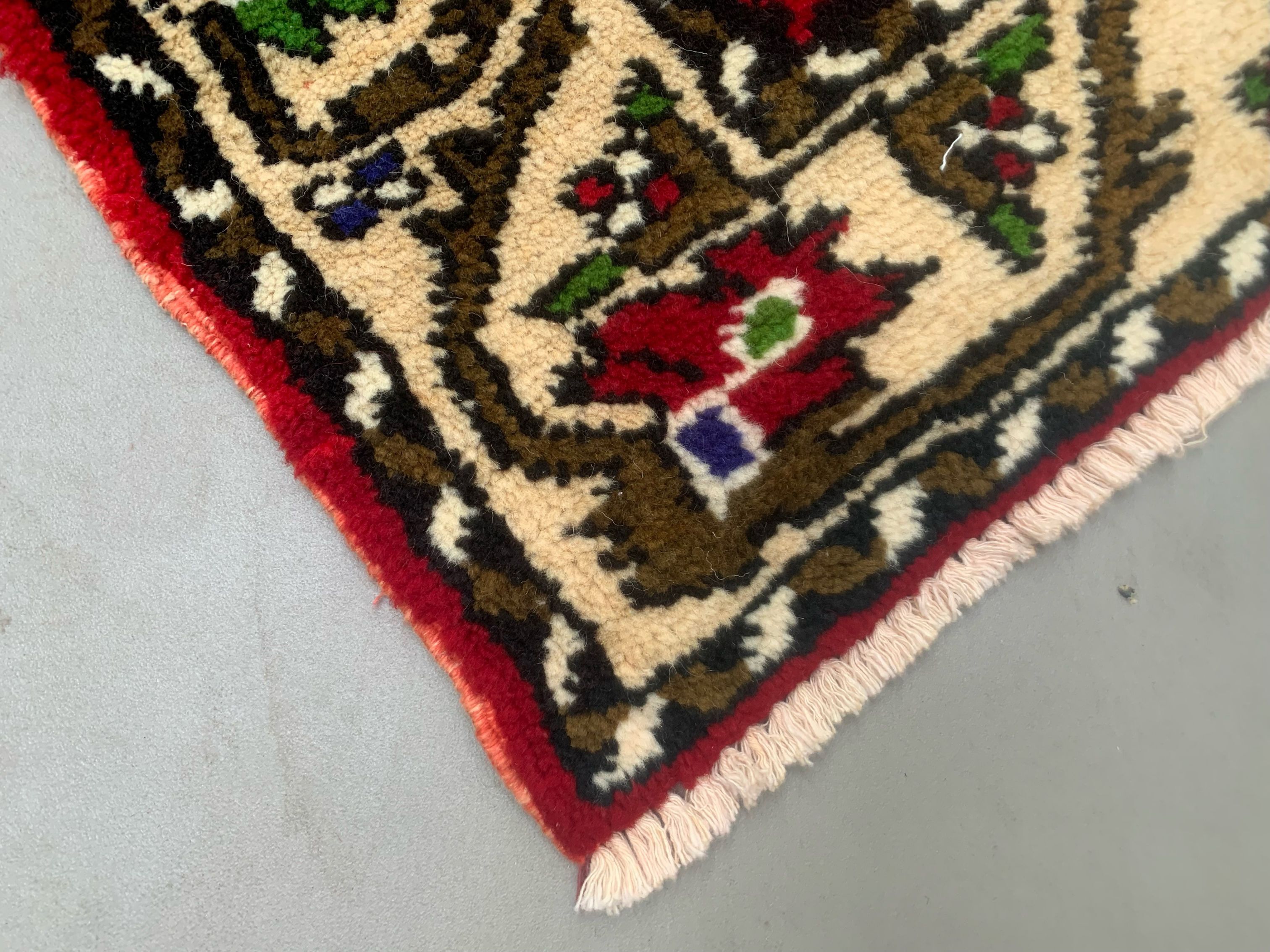 Old Turkish Oushak rug 124x80 cm vintage