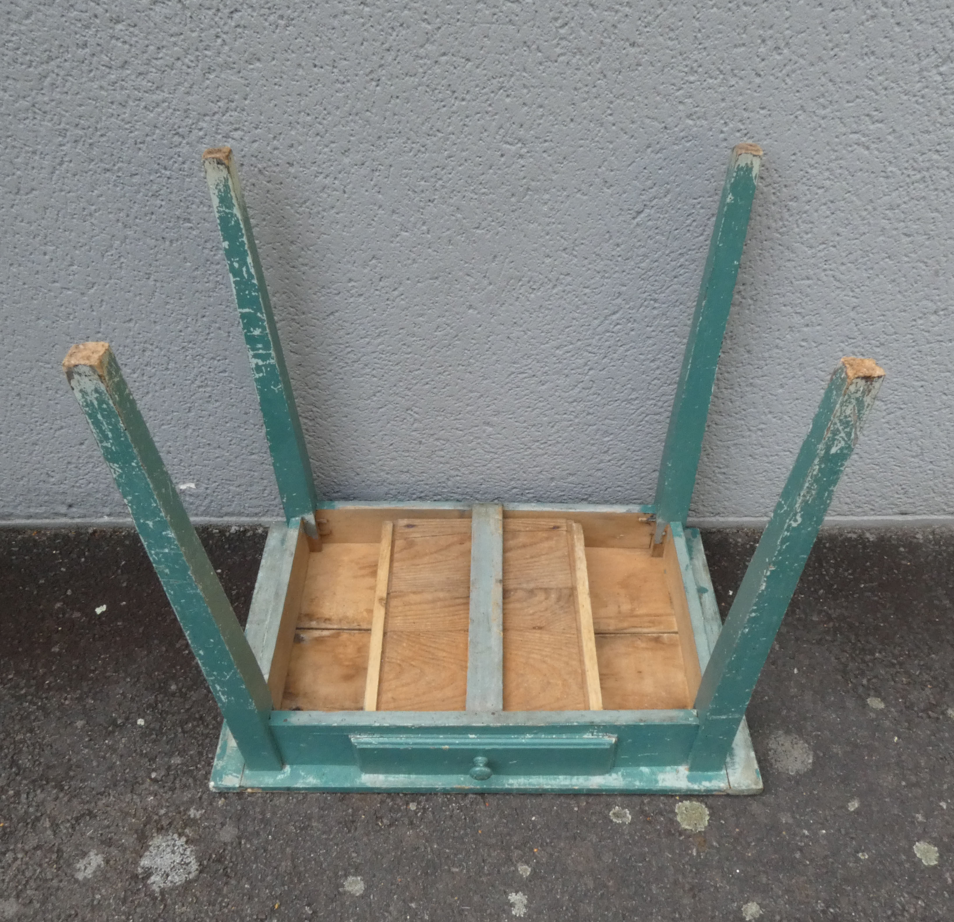 Old wooden table vintage patina