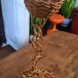 Vintage wicker pendant lamp