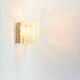 Pair Of Mid Century Ice Glass Wall Lamps From Kalmar Franken, Austria,1960s