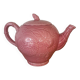Pink floral slip teapot