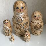 Set of wooden dolls