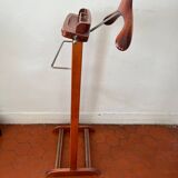 Fratelli REGUITTI mahogany valet with tie rack and trouser rack